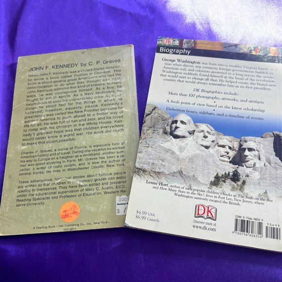 πGeorge Washington : A DK Biography & 1965 John F Kennedy New Frontiersman - Picture 4 of 16